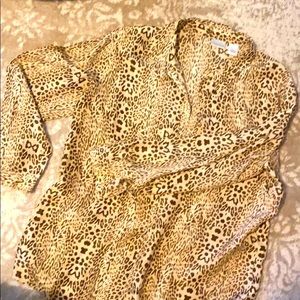 Leopard Silk blouse by Spiegel-never worn